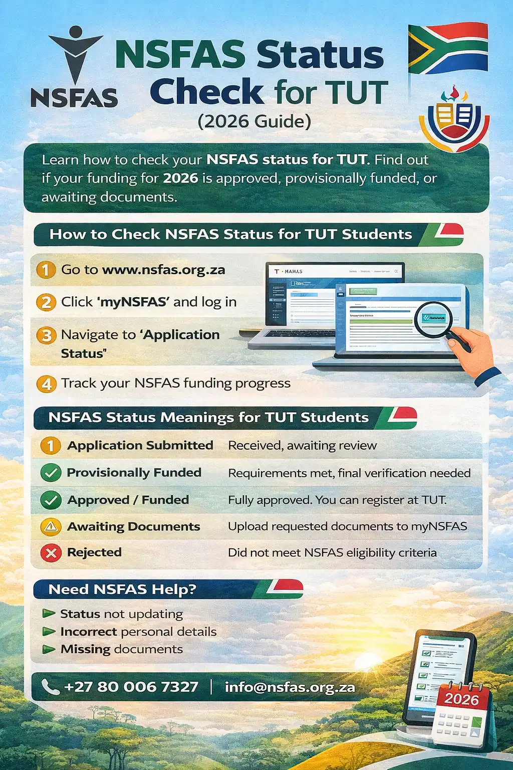 nsfas tuts status
